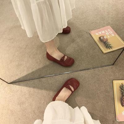 Summer New Mary Jane Shoes Women's Shoes Versatile Soft-soled Single Shoes Summer Bow Beanie Shoes