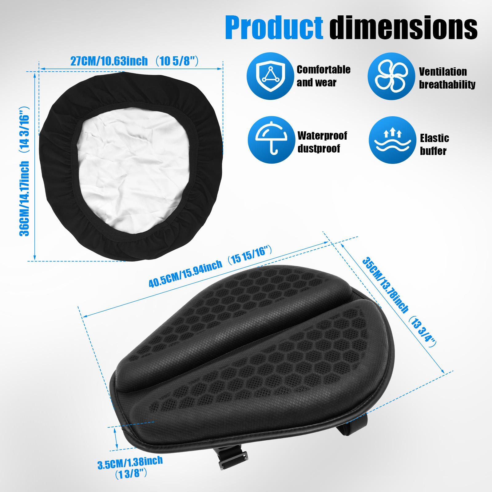 

Foldable Motorcycle Gel Seat Cushion 3D-Honeycomb Structure Shock Absorption and Breathable Motorcycle Gel Seat Pad Moto Accesso