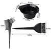 3Pcs Hair Colouring Tools, Brush Double-sided Coloring Comb and Bowl Set