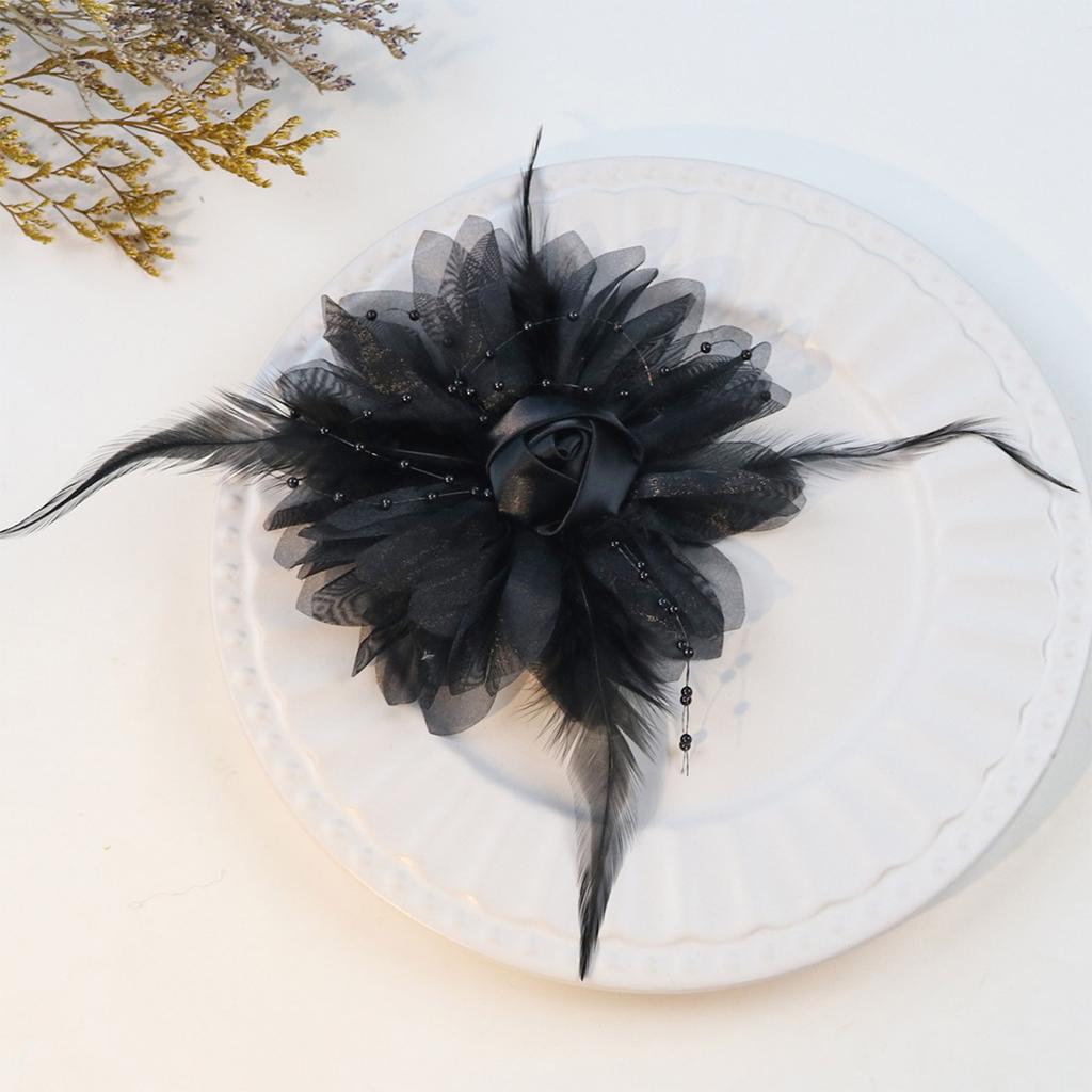 Organza Ros Blommor Patchar för Aftonklänningar Dansdräkt Påsydd Applikationsblomma för Handarbetsprojekt Sjal Hatt