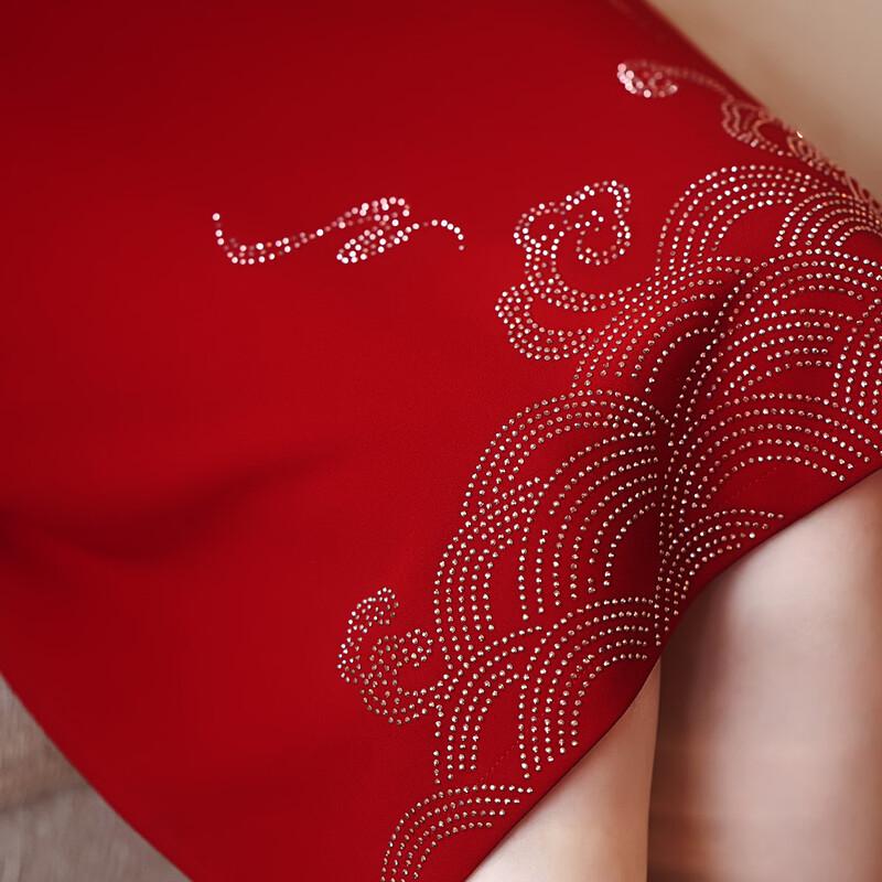 Vestido Elegante Pastor de Siete Mangas para Madre de la Novia