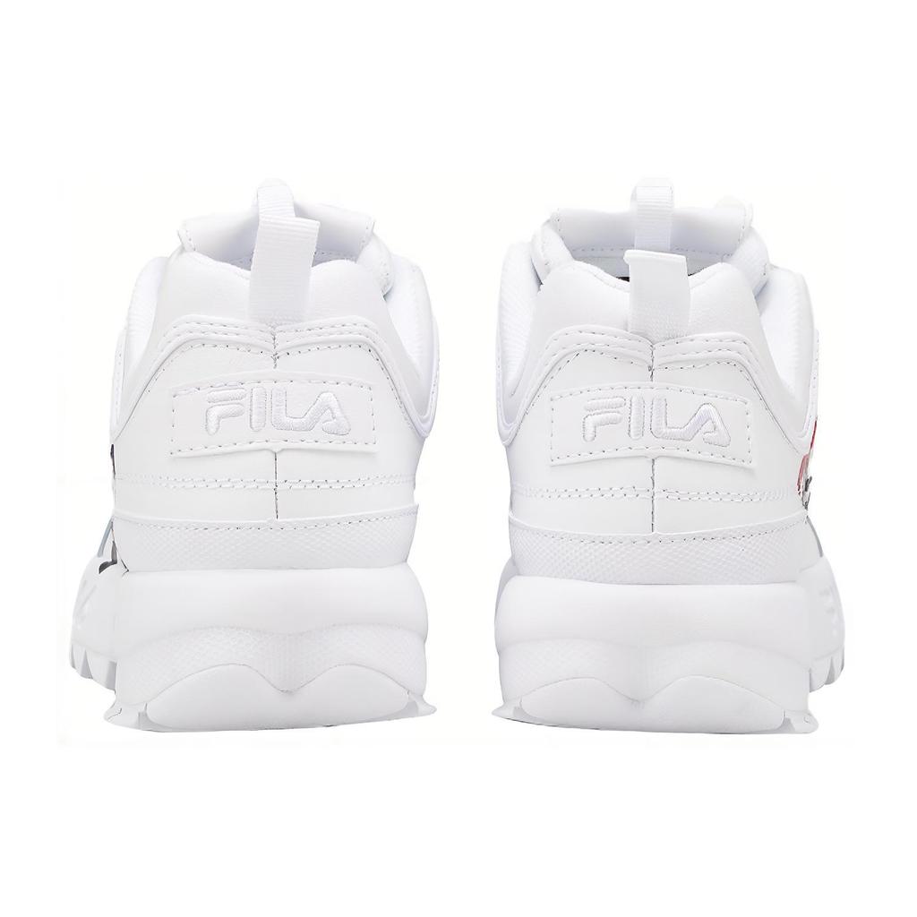 New FILA Low Top Side Logo Daddy Shoes 'White Black' 1FM00863D_121