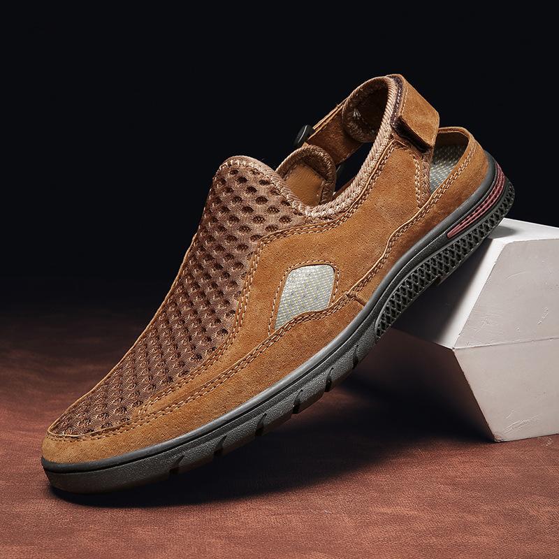 Hollow Sandals Men  Summer Outdoor Leisure Shoes Men Comfortable Footwear Business Platform Sandals