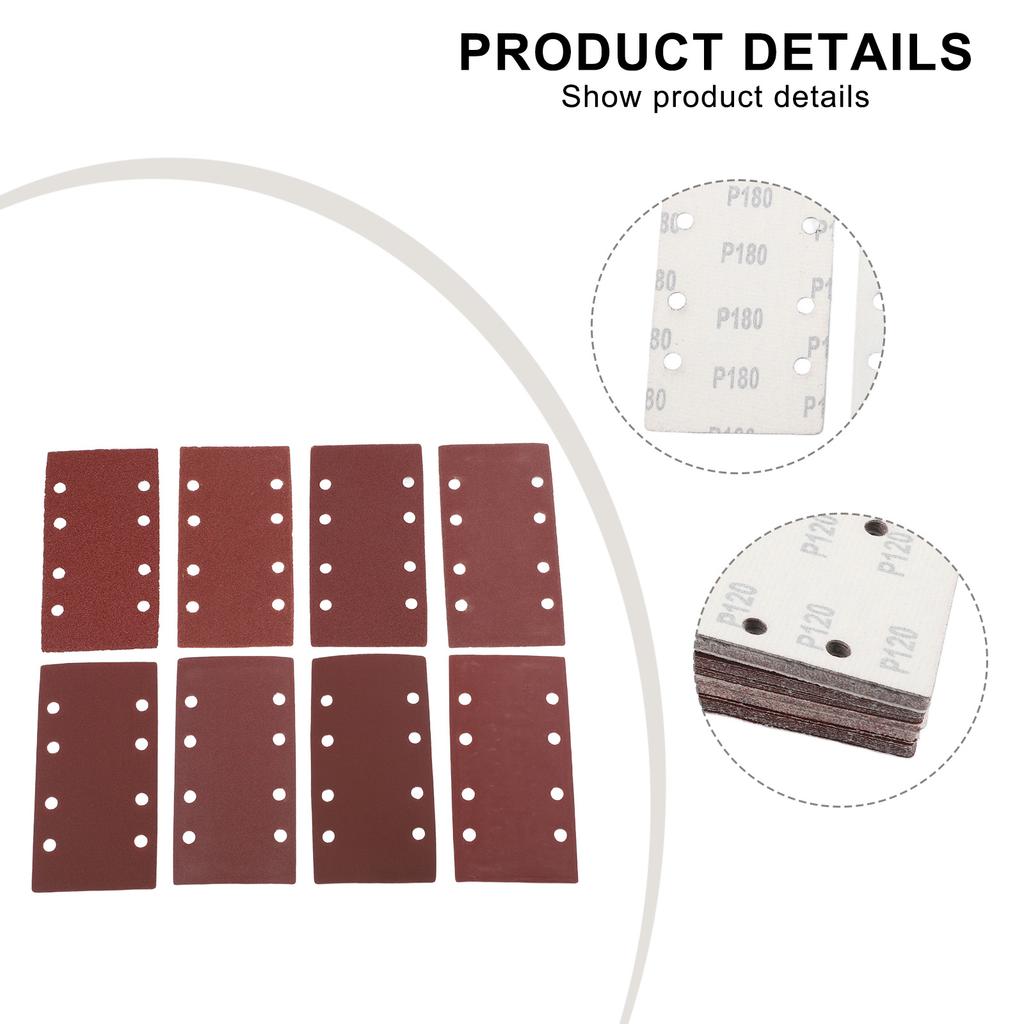 For Home Improvement Mouse Sander Sheets Dust Extraction Sheets Professional Grade Sandpaper Abrasive Tool Brown