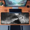 Vintage Steam Train Night Sky Large Game Playmat Non Slip Rubber Desk Mat For Card Board Game Keyboard Mouse Desktop Surface