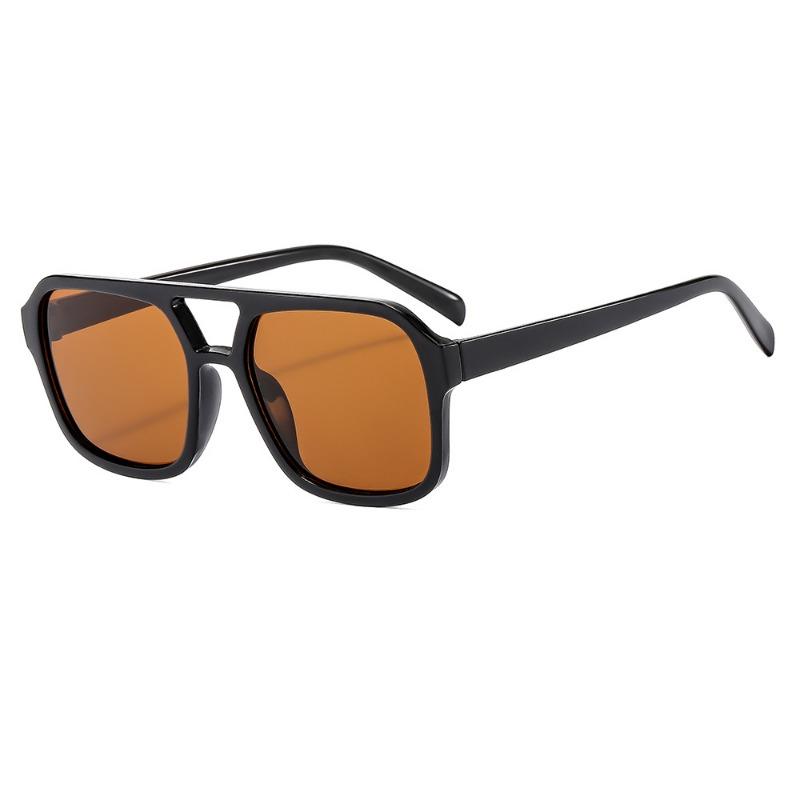 New Retro Square Sunglasses, Fashion Trend Anti-UV Sun Glasses, Stylish High-End Shades for Summer Daily Wear