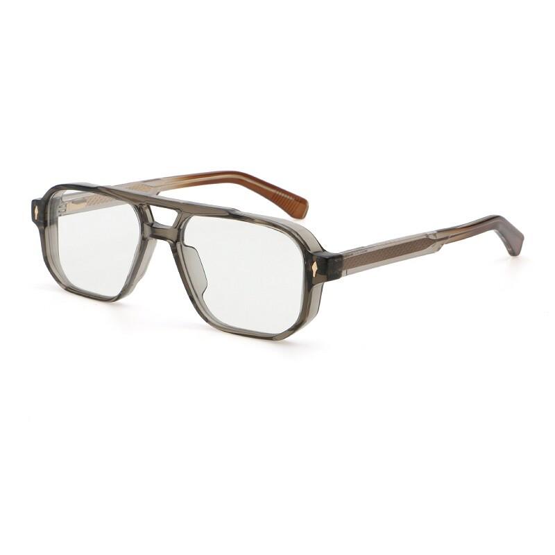 Transparent Computer Reading Glasses Frame Women Anti Blue Light Square Eyewear  Black Eyeglasses Presbyopic Glasses For Men