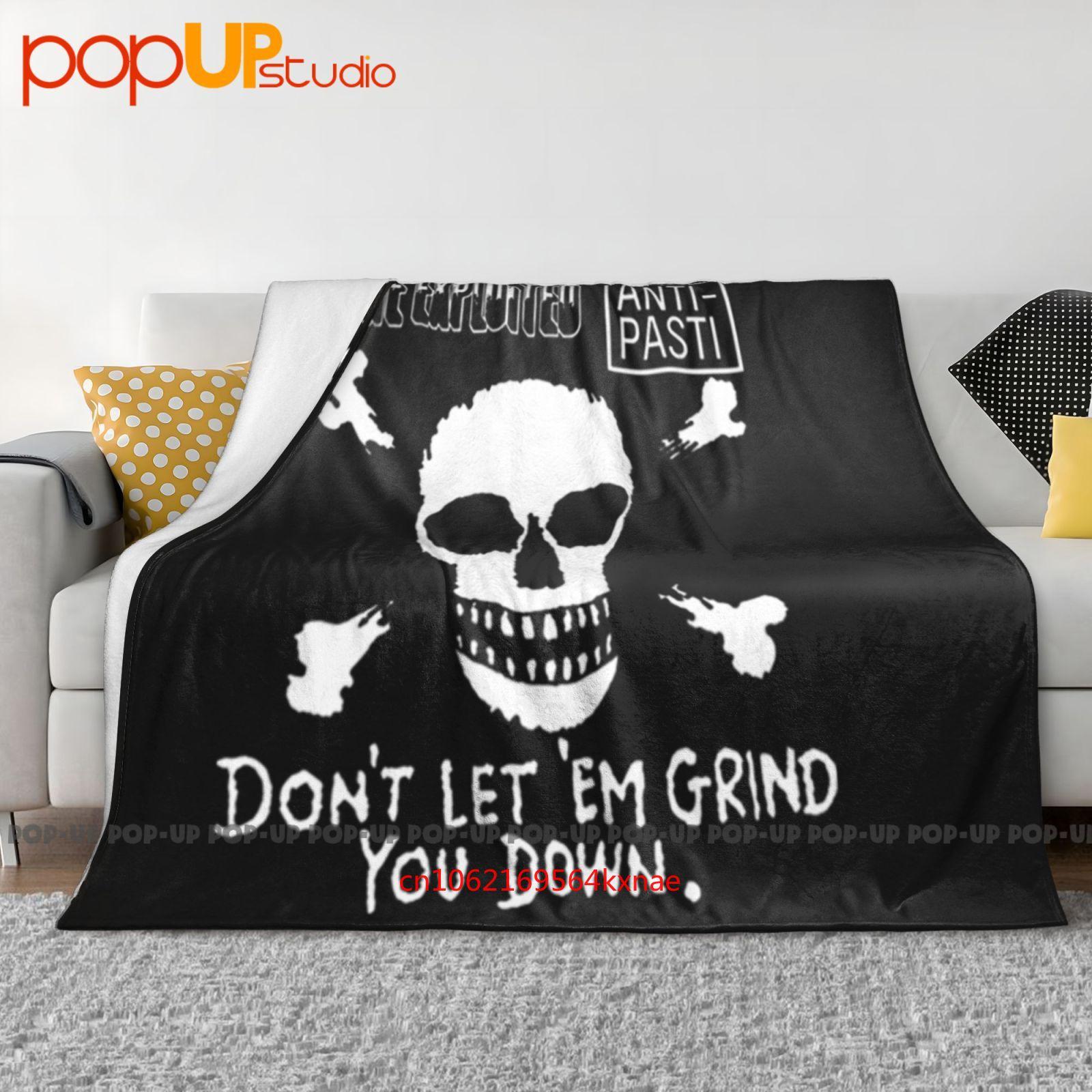 

The Exploited Anti Pasti Skull Crossbones Punk Rock Ultra-Soft Blanket Quilt Winter Sofa Cover Bed Covers 30x40in