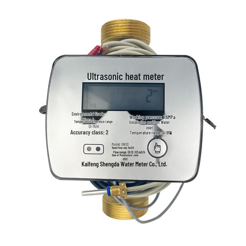 Long-Range Ultrasonic Heat Meter with Digital Display, Lithium Battery, Heating Pipeline Type, IP68-Rated Household Water Meter