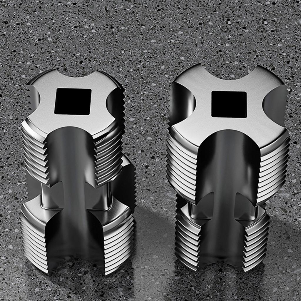 Electric Drill Compatible PVC Pipe Threader Kit Electric Drill PVC Thread Maker Tool Pipe Threader for Electric Drill