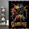 Cool Console Gaming Shower Curtain, Bathroom Decorative Shower Curtain, Waterproof Shower Curtain with Hooks