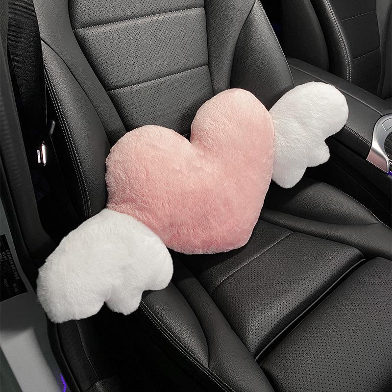 Cute Creative Plush Car Headrest & Neck Waist Support Pillow for Women