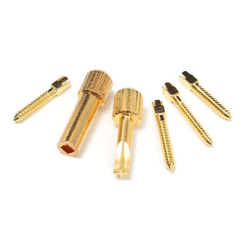 Dental Golden Plated Screw Post 50Pcs Bag High Quality Dentist Tool for Dental Restoration