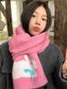 Women Winter Sweet Knitted Scarf Headscarf Ladies Casual Preppy Rabbit Print Warm Scarve Mujer Foulard Wrap Shawl Fashion New