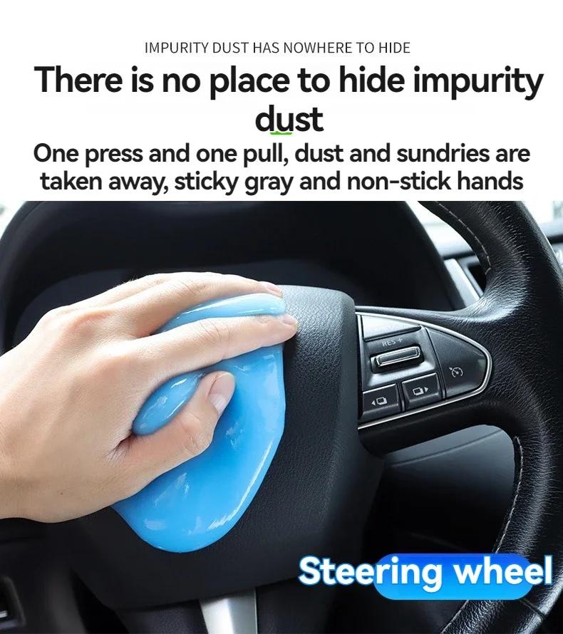 ISGTDRM Car Cleaning Gel Duster to Removes Interior Dust Air Vent Outlet Dashboard Laptop Magic Cleaning Tool Wash Mud Remover