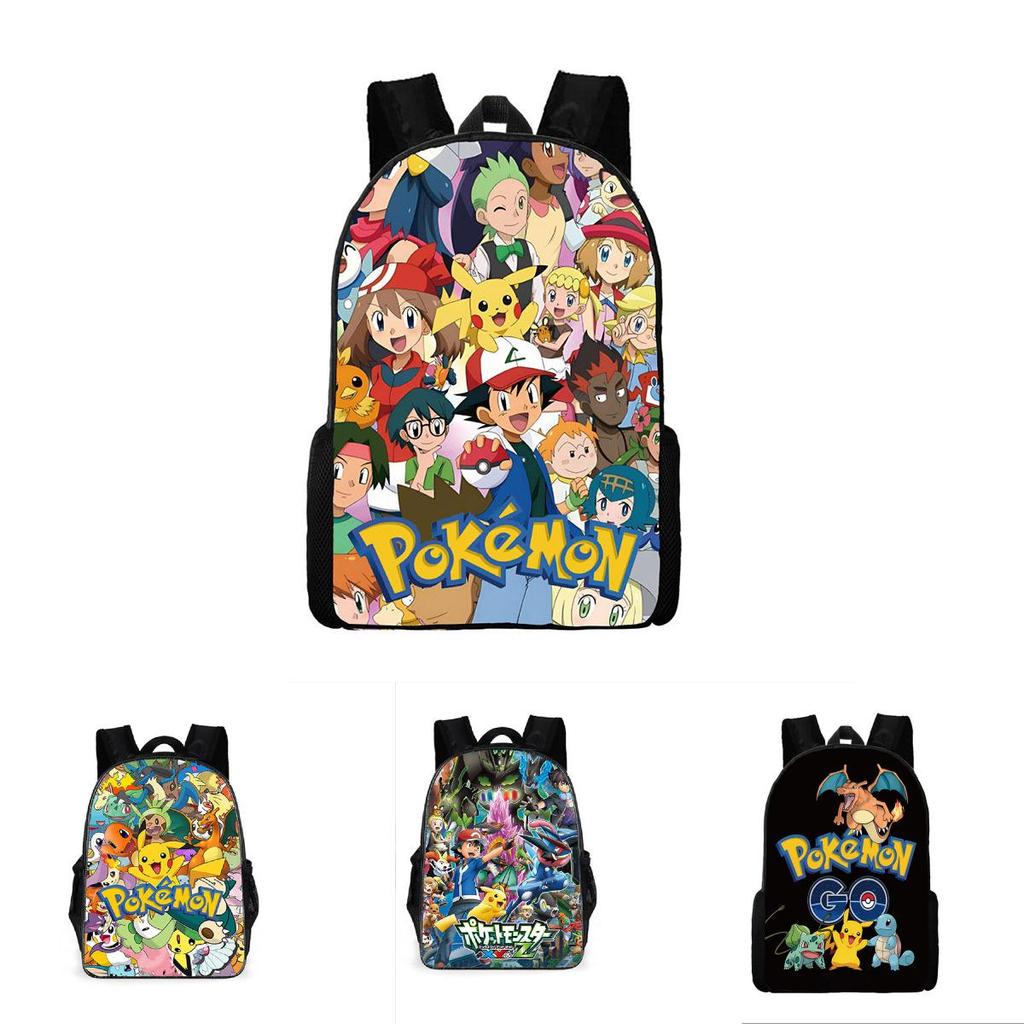 Pokmon 17in Oxford Backpack With Breathable Comfort For School Students