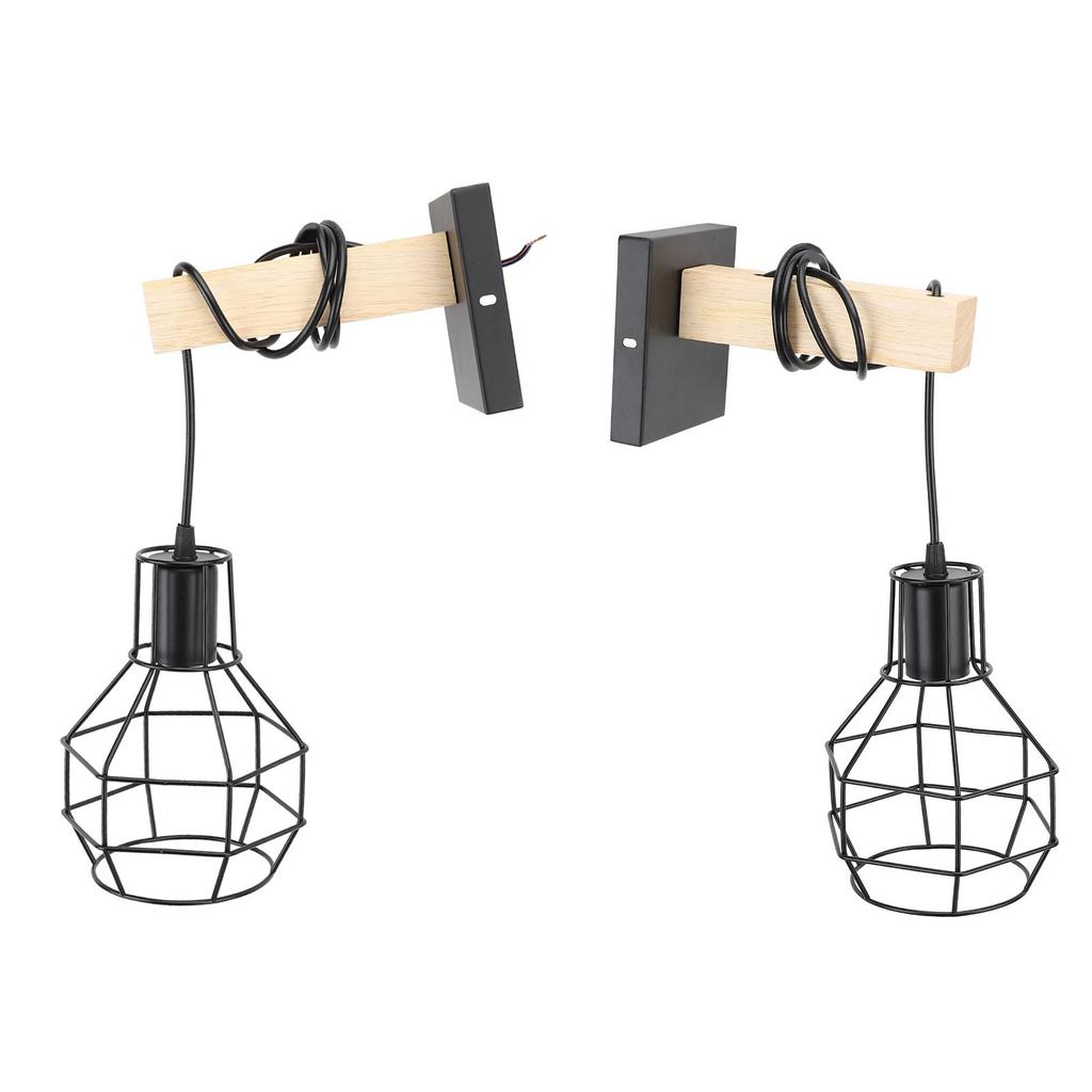 Cage Wall Sconce Shade Easy Installation Industrial Look Cage Wall Light Shade for Home Living Room Kitchen