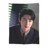Byeon Woo-seok Korea Koce Flanelowe Jesień/Zima Oddychające Super Miękkie Kocy do Łóżka Sypialni Pluszowy Cienki Kołdra