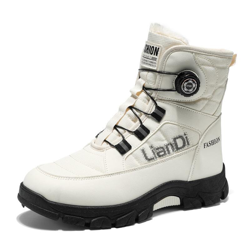 

Большой размер 48 зимние высокие сноубутсы мужские бархатные утолщенные теплые нескользящие хлопковые ботинки мужские северо-восточные короткие ботинки 48 белый