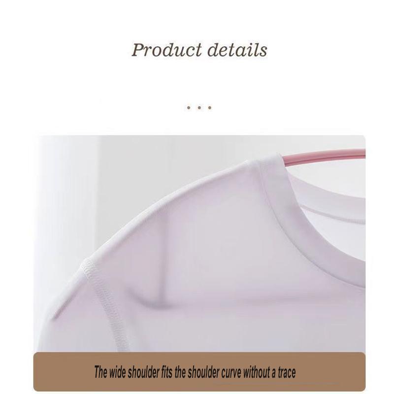 20 New Traceless Anti-slip Semicircular Hangers Wet And Dry Plastic Hanging Accessories Space Saving Anti-deformation Hangers