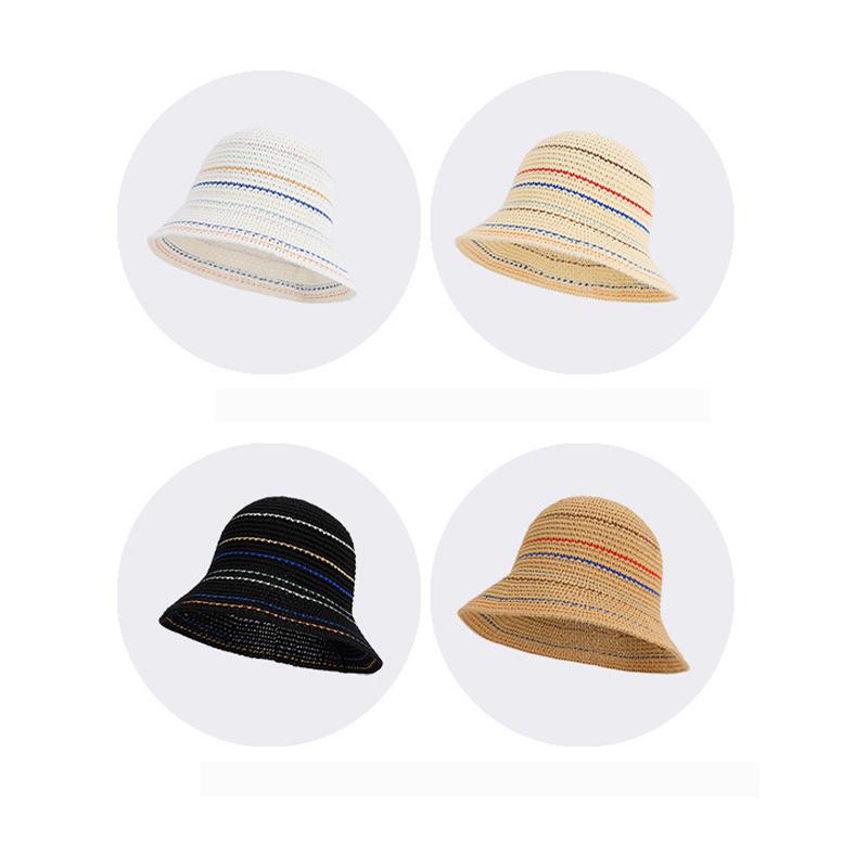 Knitted Hollow Breathable Fisherman Hat Summer Women's Sun Hat