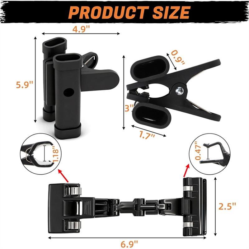 Premium-Paint Brush Clip Holder Copy Function, Metal Easel Mount, 360° Rotation Paper Document Sign Support For Typing, Clamp In