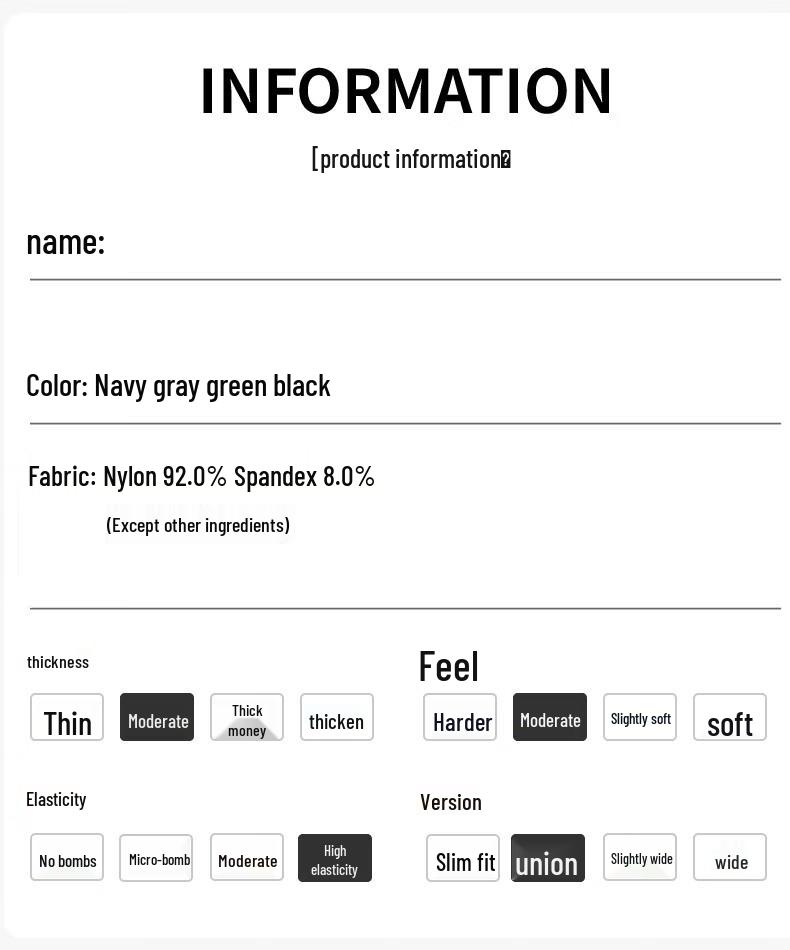 FIRS Men's Anti-Wrinkle Thick Straight Casual Pants