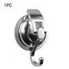 Punching Polished Easy to Install Suction Cup Hooks Chrome-Plated Organization Bathroom Shower
