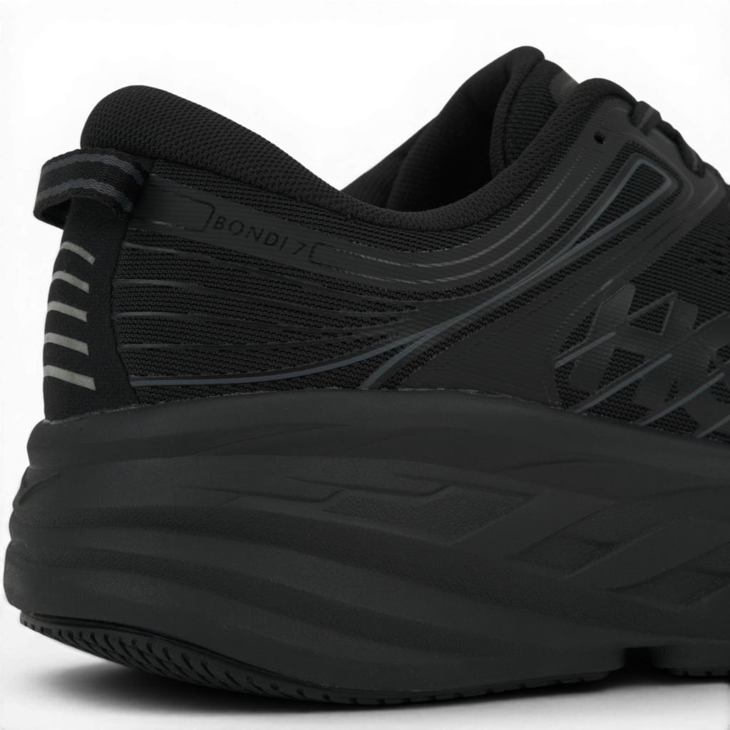 HOKA Bondi 7 Black Unisex Sneakers 1110518-BBLC