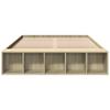 Bed Frame Sonoma Oak 120 X 190 Cm Particleboard