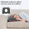 Office Inflatable Seat Cushion Flocked PVC Chair Seat Cushion Double Air Valve Leak Proof Travel Pillow Portable Office Supplies