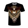 New Summer Tide Muscle Warrior  Men T-Shirts  Casual 3D Print Tees Hip Hop Personality  Short Sleeve  T-Shirts