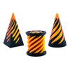 3Pcs 3D Printed Spiral Cone Figurine Impossible Passthrough Sculpture Vortex Thread Illusion Stress Relief Mini Spiral Pyramid Cylinder Fidget Toy