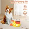 Pet Treat Dispenser-Interactive Dog Toys Anti Gulping Duck Slow Feedercat Dog Treat Dispensing with Buttonfor Dogs Training