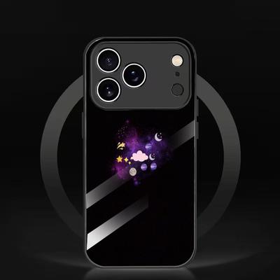 Auroral Nebula Pattern Phone Case for Glass for Iphone 17 Pro Max for iPhone 17 16 15 14 13 12pm Pro Plus