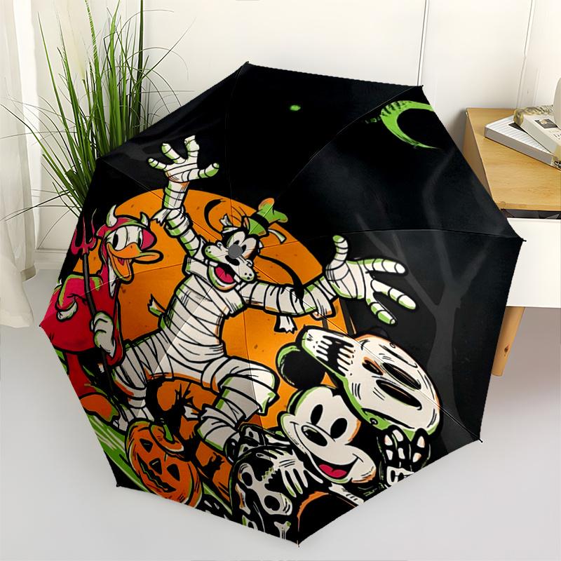 

1pc Goofy Pluto and Donald in Halloween Costumes Automatic Opening and Closing Folding - A Good Choice for Gifts, Fashionable and Convenient