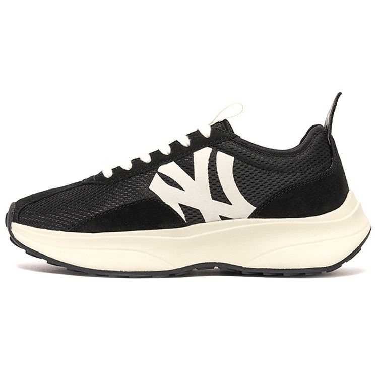 MLB Chunky Jogger Dicke Sohle Sport Stoßdämpfung Niedrig geschnitten Dad Shoes Unisex Sneaker Schwarz 3ASXXB21N-50BKS 38.5 black
