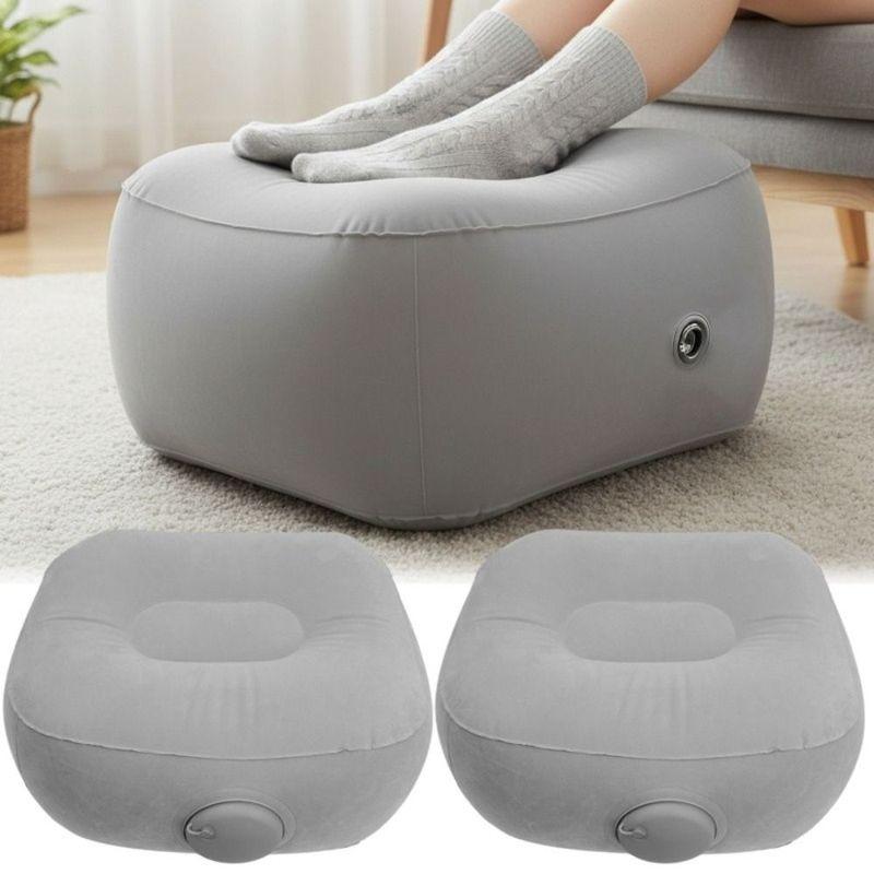 Press-down Inflatable Foot Pads Thick Easy To Carry Height-increasing Seat Cushion Foldable Car Travel Mat