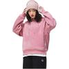 Li-Ning Sports Trend Series Solid Color Pullover Hoodie Women Tops Light-Rose-Red AWDT030-2