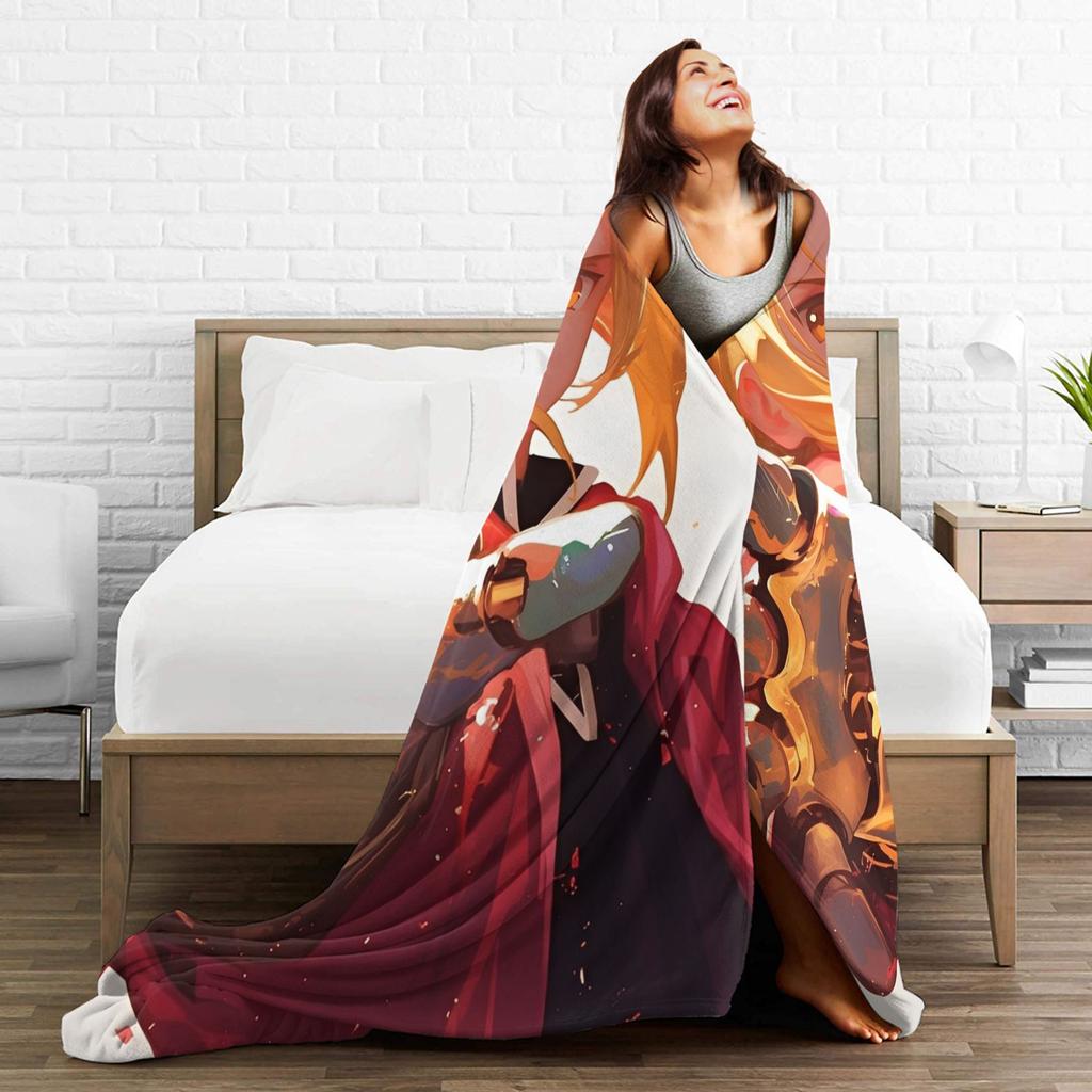 Warm Soft BlanketChildren Picnic Fullmetal Alchemist  Throw Blanket  Flannel Bedspread For Bedroom Comfortable Sofa Bed Cover