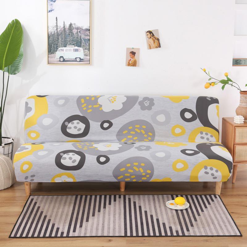 Elastic Dustproof Foldable Armless Sofa Bed Cover