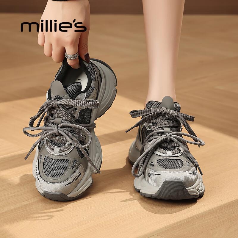 Millies Women s Lightweight Platform Sneakers 37