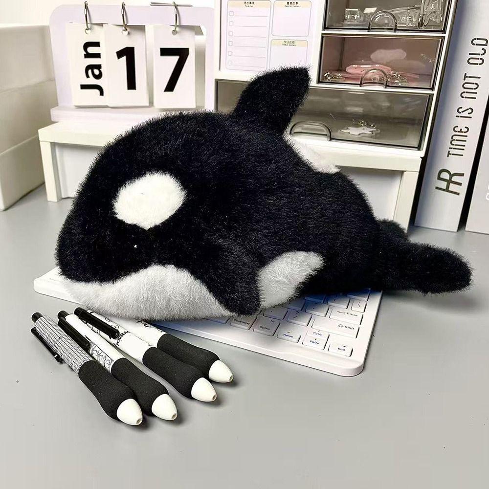Large Capacity Pencil Case Plush Pen Box New Pen Bag  Gift