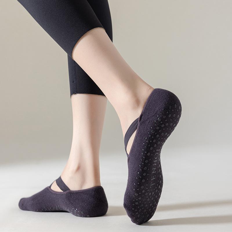 Șosete Yoga Femei Bumbac Silicon Anti-alunecare Pilates Grip Prosop No-Show Barre Sock