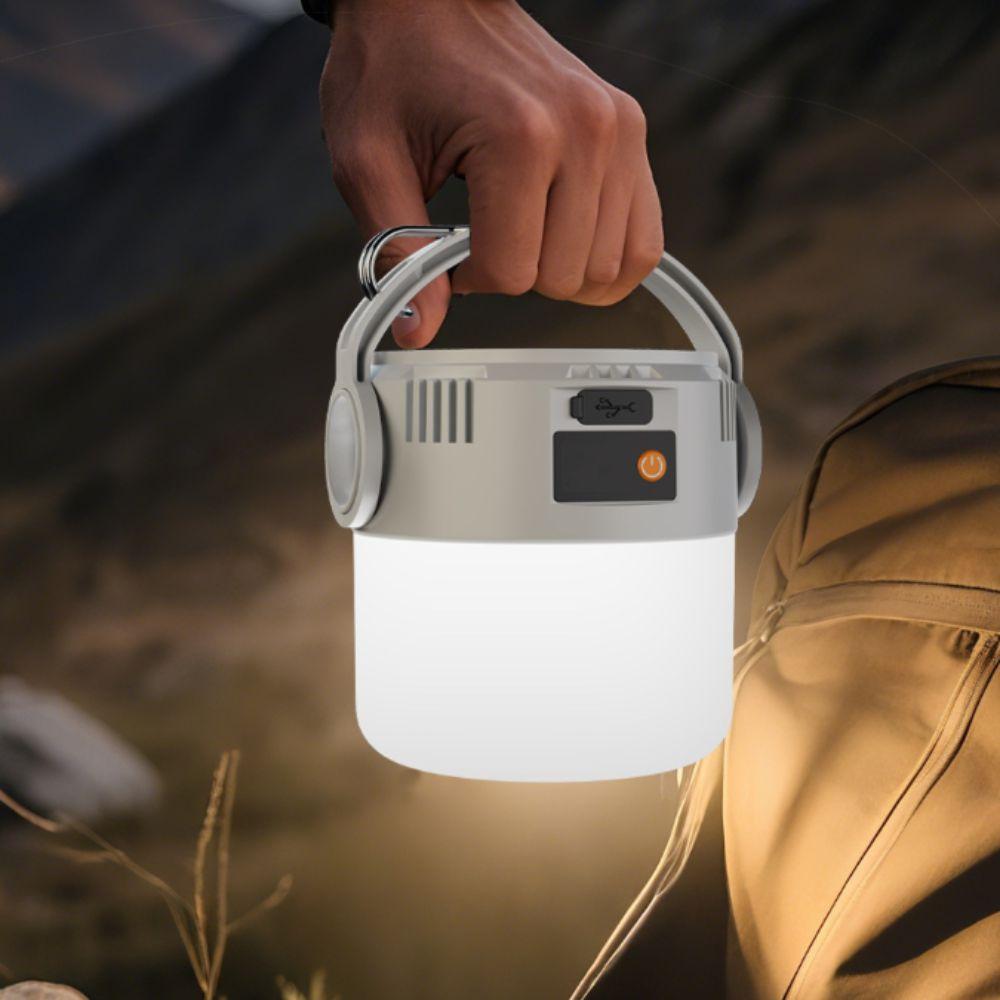 LED Light Camping Light USB Rechargeable Tent Light Retro Style Hanging Lantern  Camping Supplies