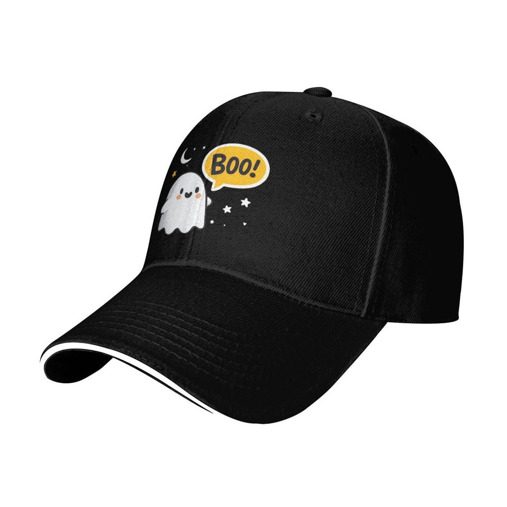 Ghost Of Disapproval BOO Baseball Caps Snapback Baseball Hats Breathable Casual Casquette Outdoor for Men And Women