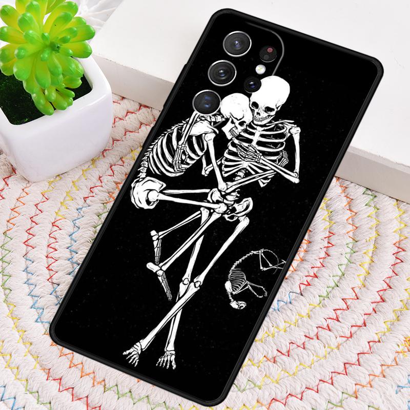 Skelett Liebhaber TPU Handyhülle Für Samsung Galaxy note 10 pro S26 S25 S24 S23 S22 Ultra Plus S21 FE S20 Stoßfeste Hülle