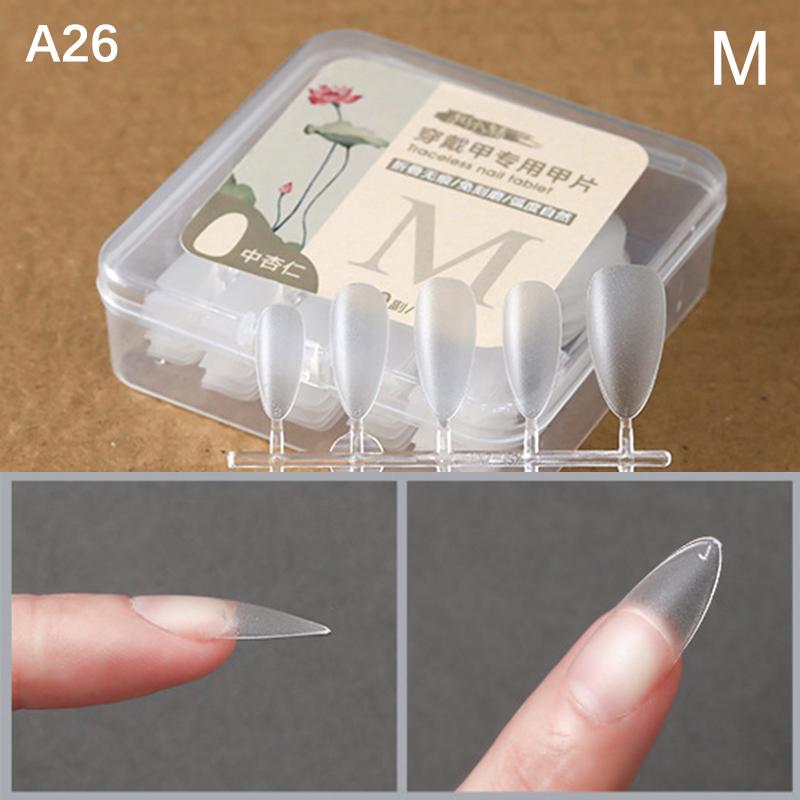

100 шт./коробка Накладные ногти Накладные ногти Гроб Искусственные ногти Прозрачные типсы для наращивания Инструмент для маникюра