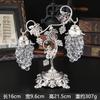 Household Decorative Grape Shaped Sugar Bowl Spice Container with Stand for Living Room Kitchen Tabletop Use