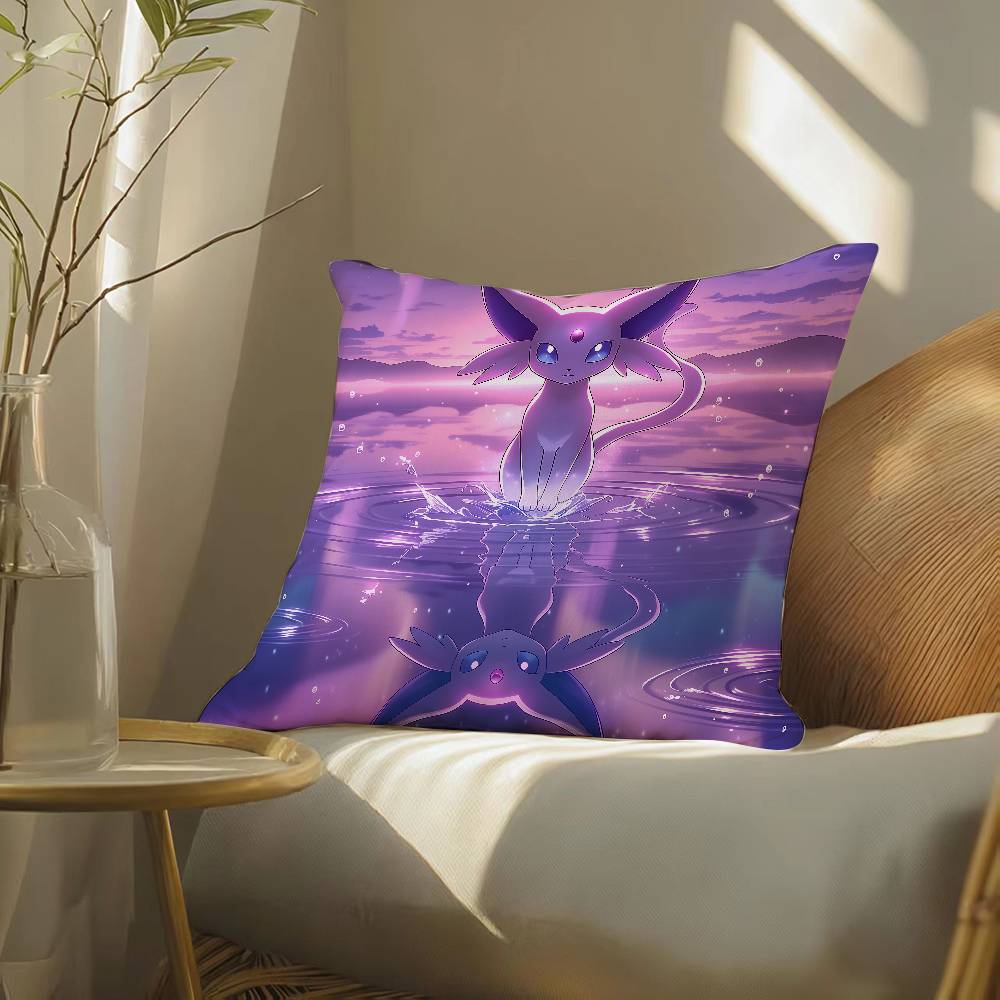 Pokemon Battle Collection Anime Plush Pillow Cover Soft Short Plush Cushion Cover For Sofa Bedroom Home Decor Gift